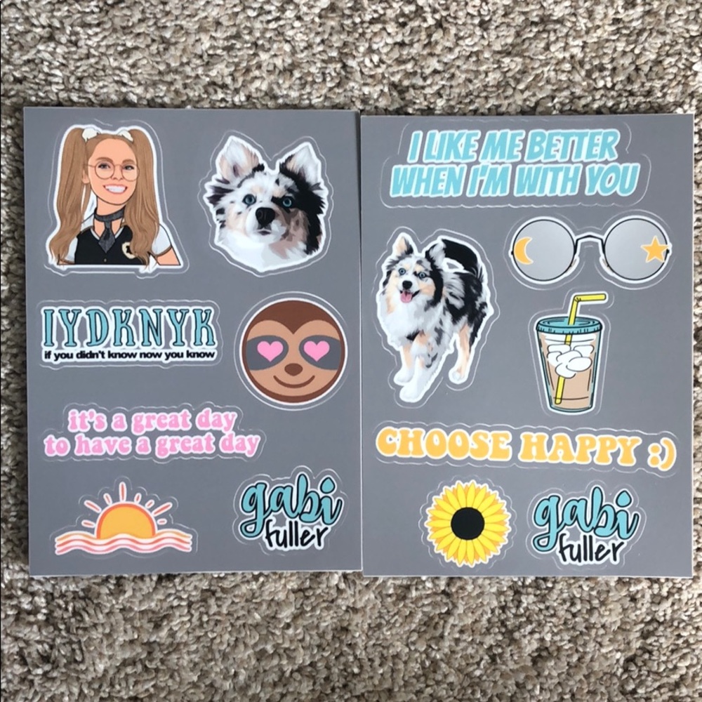 Sticker Sheets (2) of Gabi Fuller’s Collection